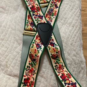 Ugly Christmas holiday suspenders adjustable